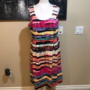 Black Label by Evan Picone Cotton Blend Vibrant Colors Sheath Dress Pockets-16